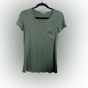 Sage Green Basic Tee - Size Small